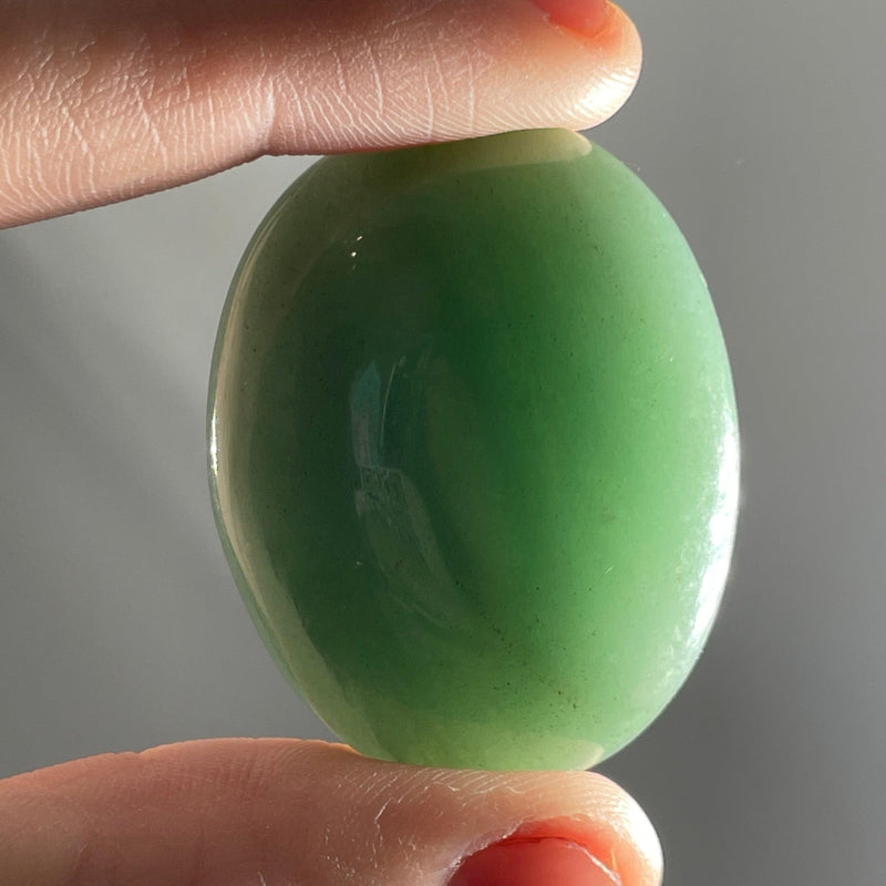 Polished Green Aventurine Palm Stones || China-Nature's Treasures