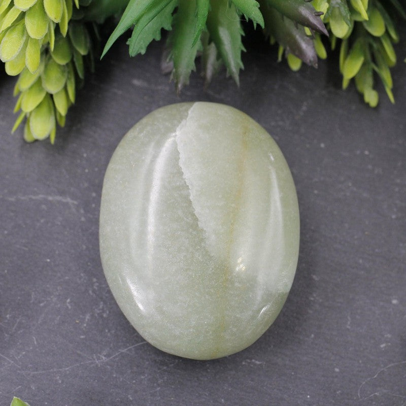 Polished Green Aventurine Palm Stones || Compassion || India-Nature's Treasures