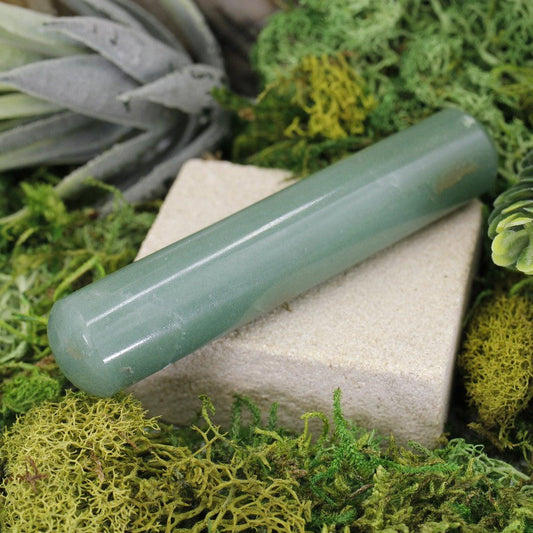 Polished Green Aventurine Rounded Massage Tool || Abundance || India-Nature's Treasures