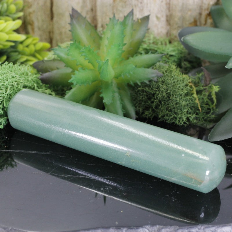 Polished Green Aventurine Rounded Massage Tool || Abundance || India