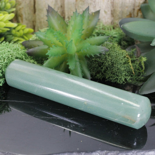 Polished Green Aventurine Rounded Massage Tool || Abundance || India-Nature's Treasures