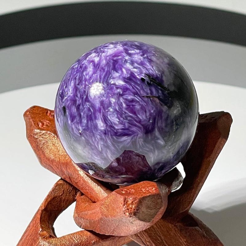 Polished High-Grade Charoite Spheres || Russia-Nature's Treasures