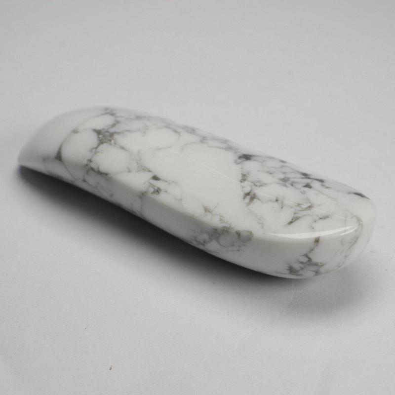 Polished Howlite S-Shaped Massage Tool || Anger & Stress Releaser || Canada-Nature's Treasures