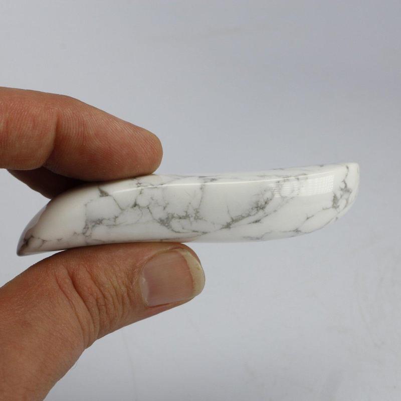 Polished Howlite S-Shaped Massage Tool || Anger & Stress Releaser || Canada-Nature's Treasures