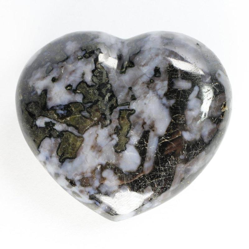 Polished Indigo Gabbro Hearts || Shadow Work, Grounding, Psychic Enhancer || Madagascar-Nature's Treasures