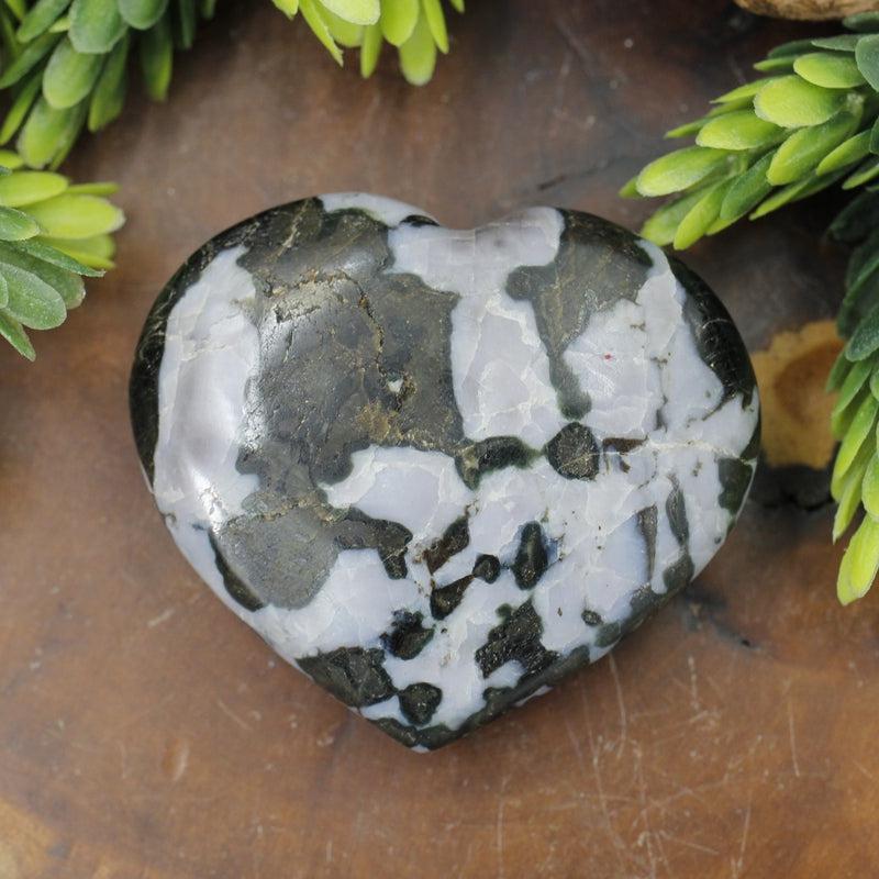 Polished Indigo Gabbro Hearts || Shadow Work, Grounding, Psychic Enhancer || Madagascar-Nature's Treasures