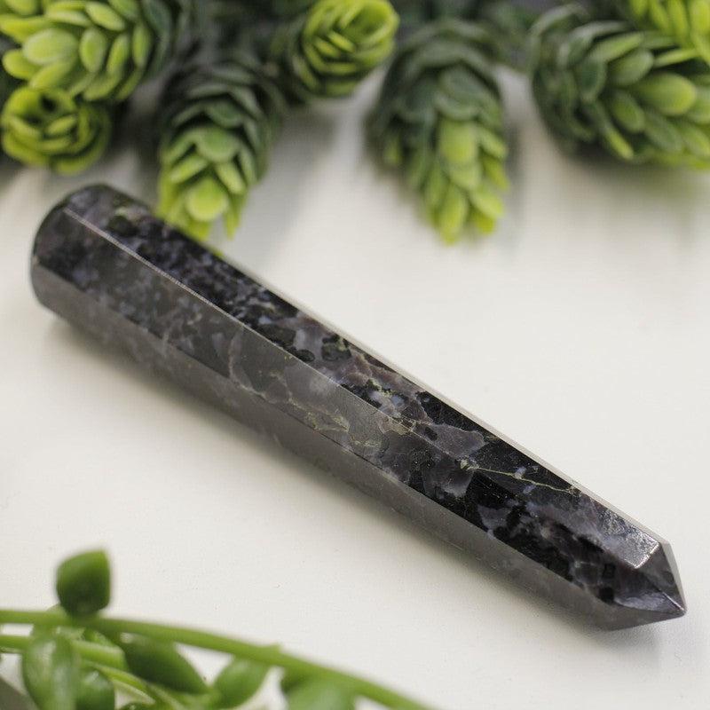 Polished Indigo Gabbro Massage Point Tool || Madagascar-Nature's Treasures