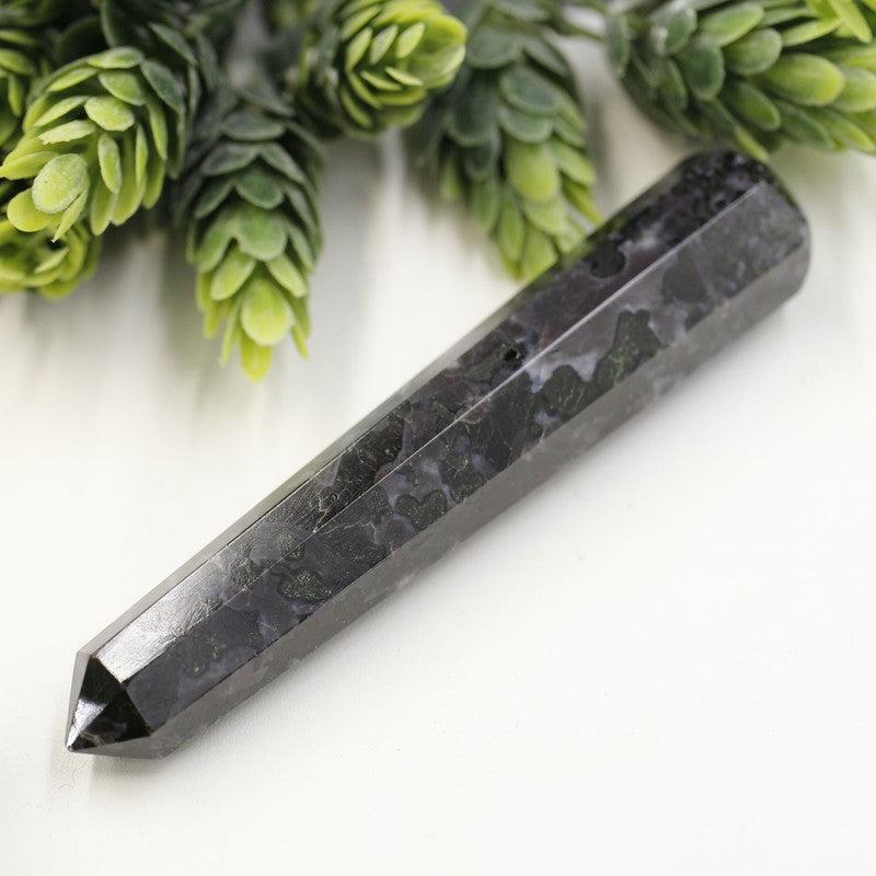 Polished Indigo Gabbro Massage Point Tool || Madagascar-Nature's Treasures