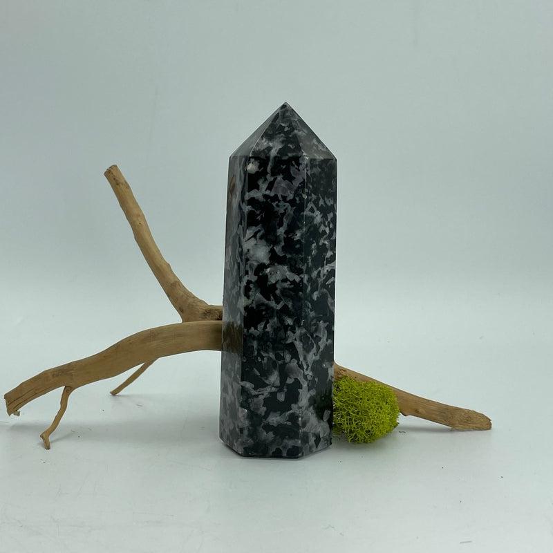 Polished Indigo Gabbro Tower Points || Madagascar