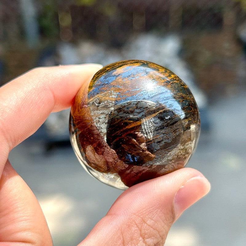 Polished Iron Tiger's Eye Spheres || Motivation || Canada-Nature's Treasures