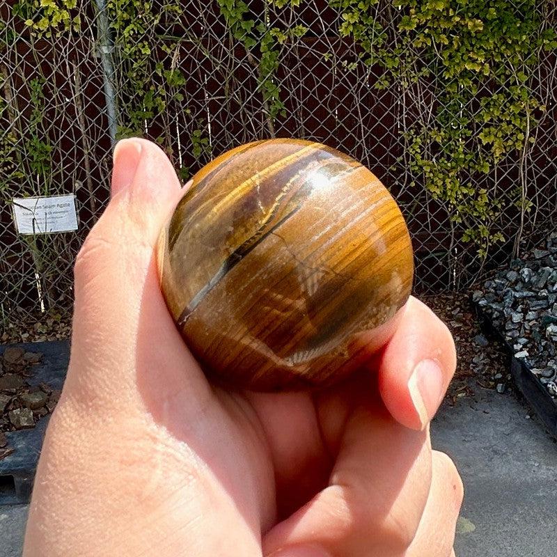 Polished Iron Tiger's Eye Spheres || Motivation || Canada-Nature's Treasures