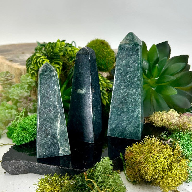 Polished Jade Obelisk Tower Points || Inner Peace || Pakistan-Nature's Treasures