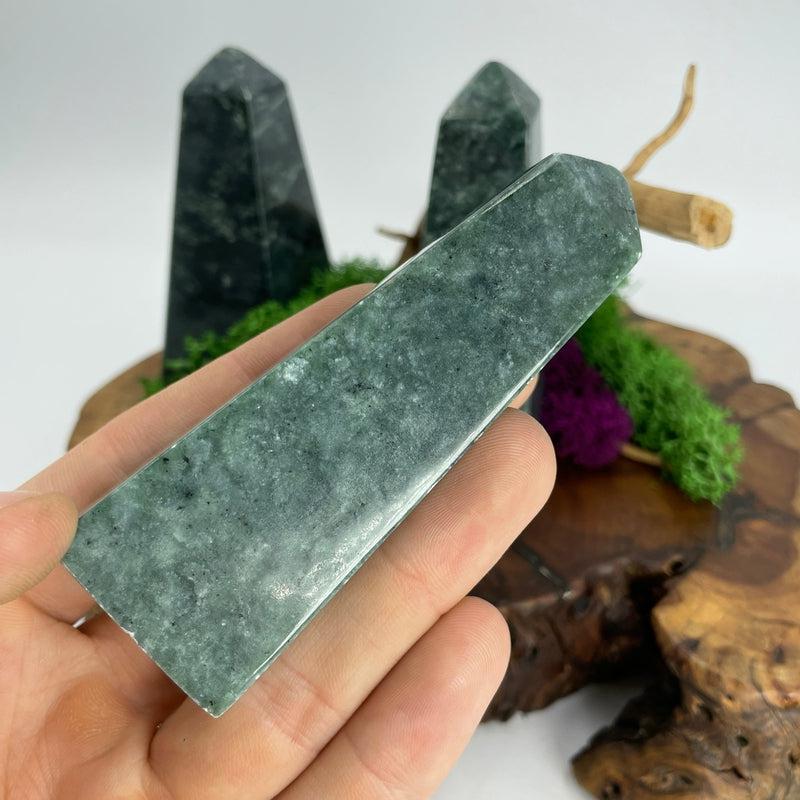 Polished Jade Obelisk Tower Points || Inner Peace || Pakistan-Nature's Treasures