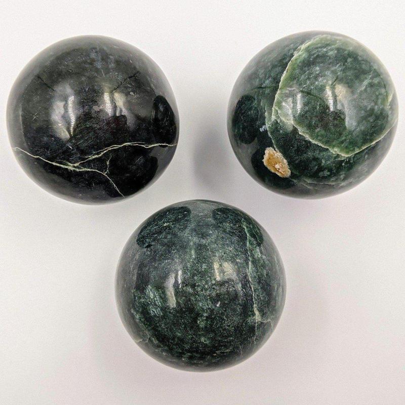 Polished Jade Sphere's 50 MM || Pakistan-Nature's Treasures