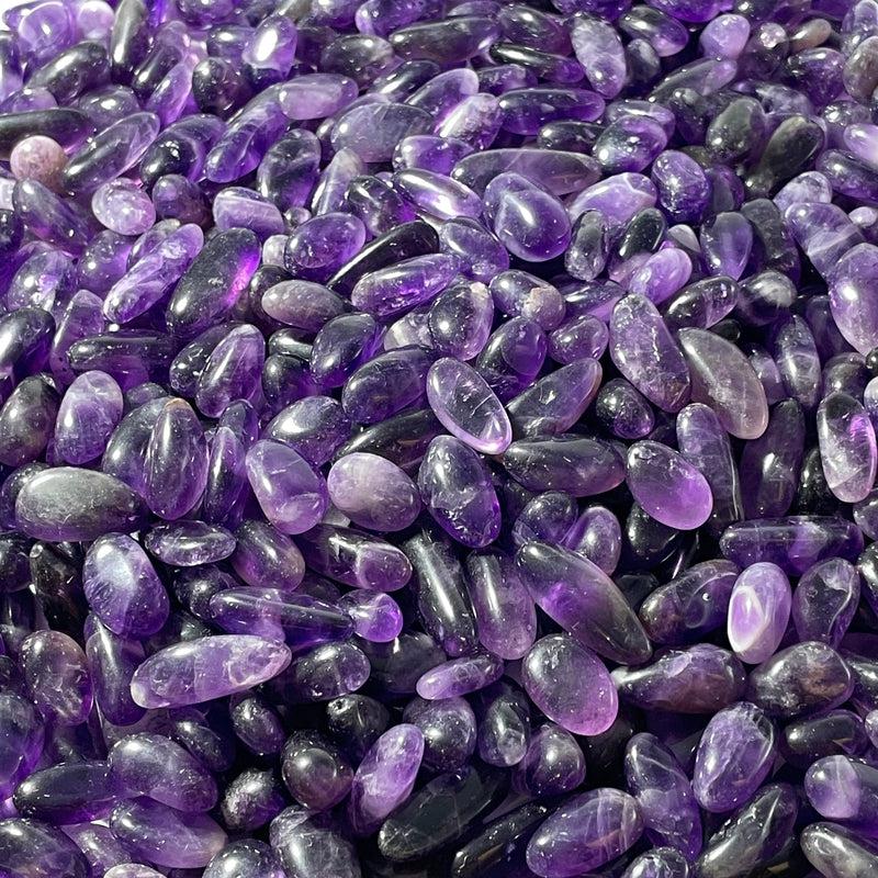 Polished Jelly Bean Tumble Stones || Gridding, Crafting-Nature's Treasures
