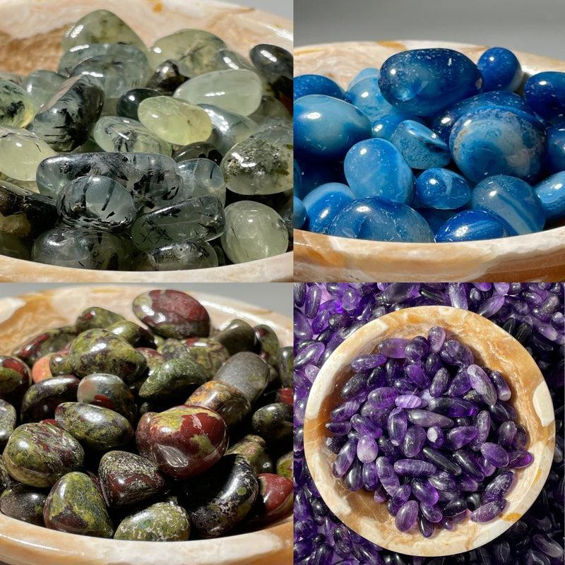 Polished Jelly Bean Tumble Stones || Gridding, Crafting-Nature's Treasures