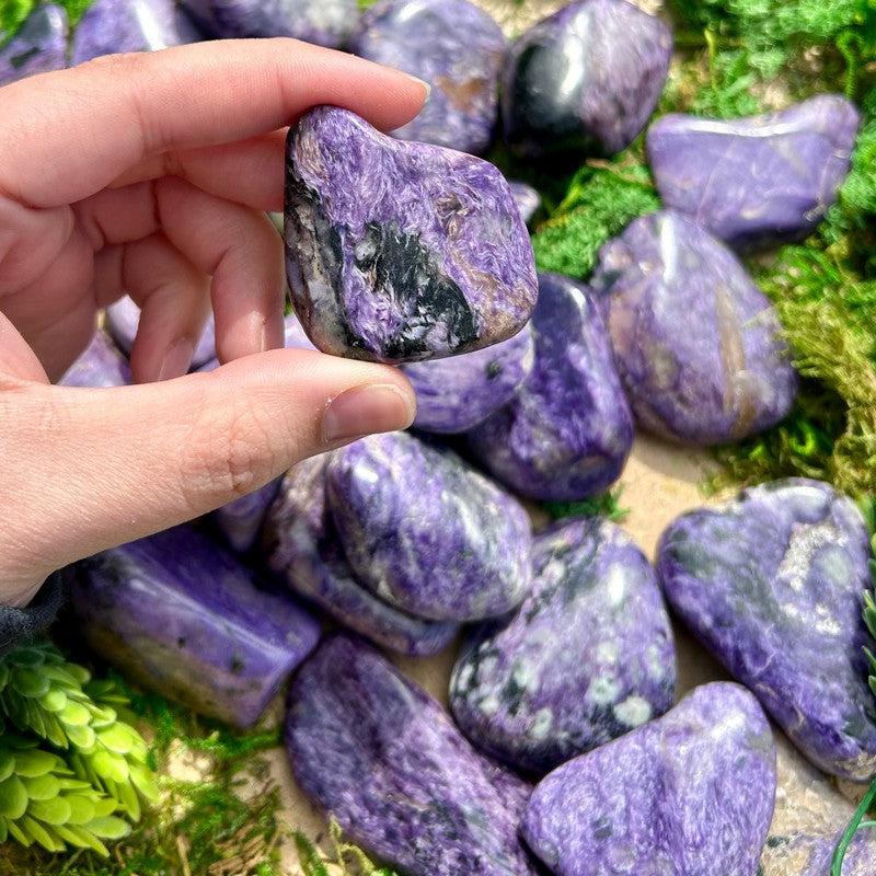 Polished Jumbo Exotic Charoite Tumbled Stones || Russia-Nature's Treasures