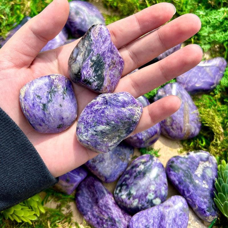 Polished Jumbo Exotic Charoite Tumbled Stones || Russia-Nature's Treasures