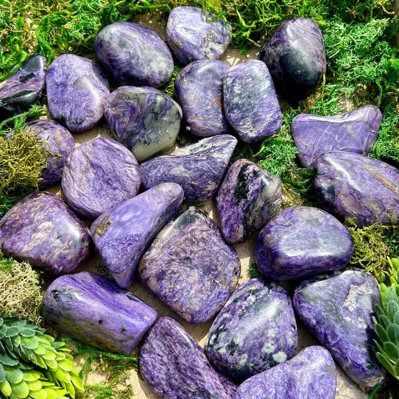 Polished Jumbo Exotic Charoite Tumbled Stones || Russia-Nature's Treasures