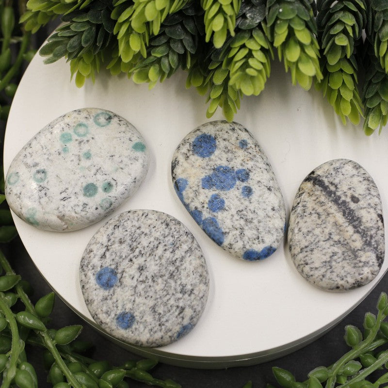 Polished K2 Flat Palm Stones || Grounding, communication || Pakistan-Nature's Treasures