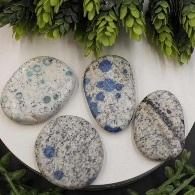 Polished K2 Flat Palm Stones || Grounding, communication || Pakistan-Nature's Treasures