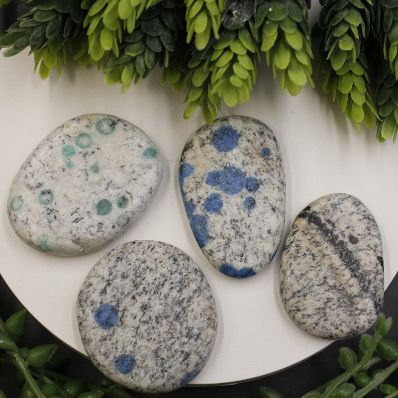 Polished K2 Flat Palm Stones || Grounding, communication || Pakistan-Nature's Treasures