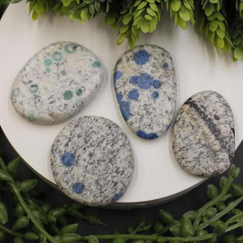 Polished K2 Flat Palm Stones || Grounding, communication || Pakistan-Nature's Treasures