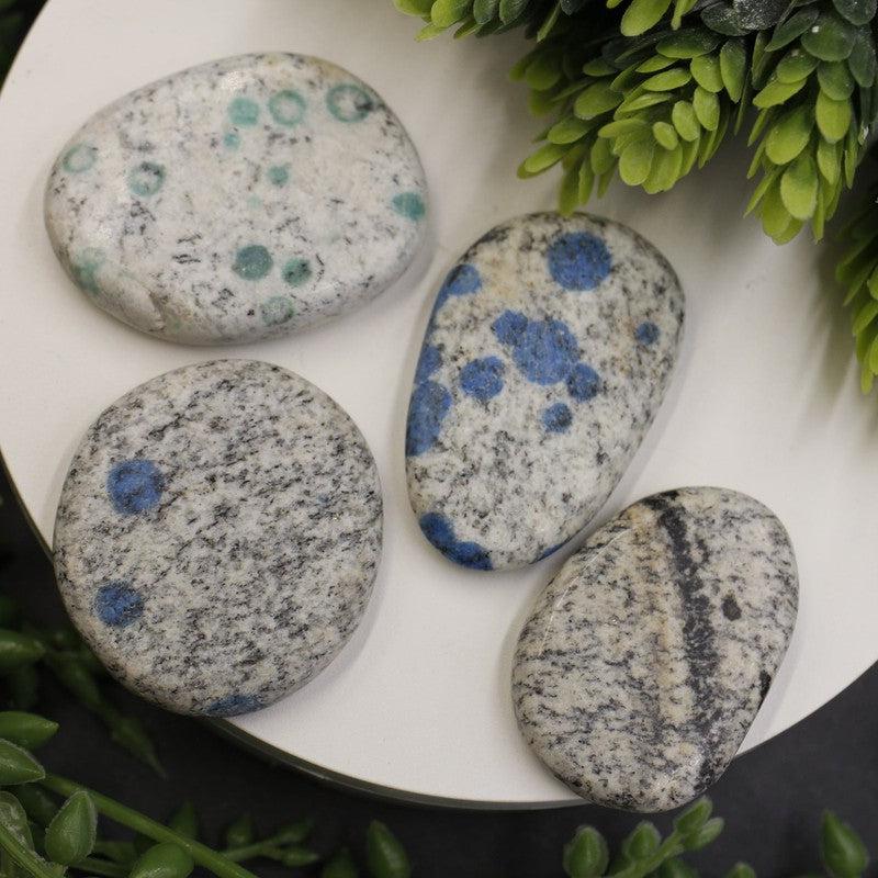 Polished K2 Flat Palm Stones || Grounding, communication || Pakistan-Nature's Treasures