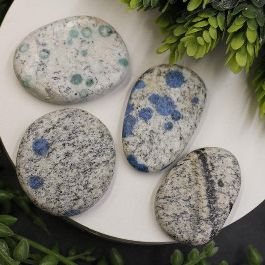 Polished K2 Flat Palm Stones || Grounding, communication || Pakistan-Nature's Treasures