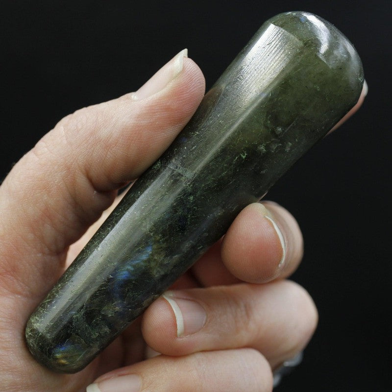 Polished Labradorite Massage Tool || India-Nature's Treasures