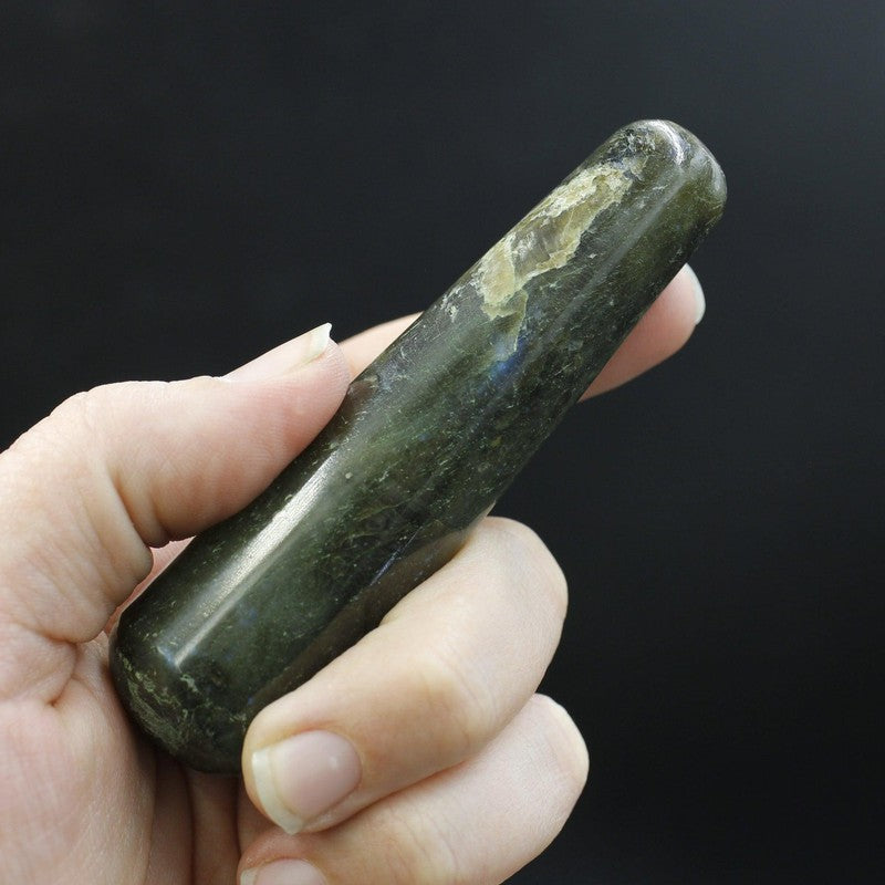 Polished Labradorite Massage Tool || India-Nature's Treasures