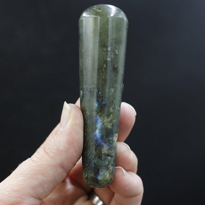 Polished Labradorite Massage Tool || India-Nature's Treasures