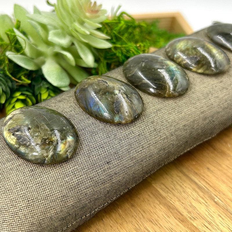 Polished Labradorite Oval Cabochons || Madagascar