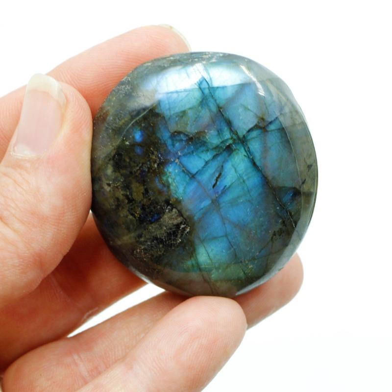Polished Labradorite Palm Stones || Empathic Protection || Madagascar-Nature's Treasures