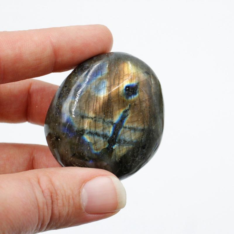 Polished Labradorite Palm Stones || Empathic Protection || Madagascar-Nature's Treasures
