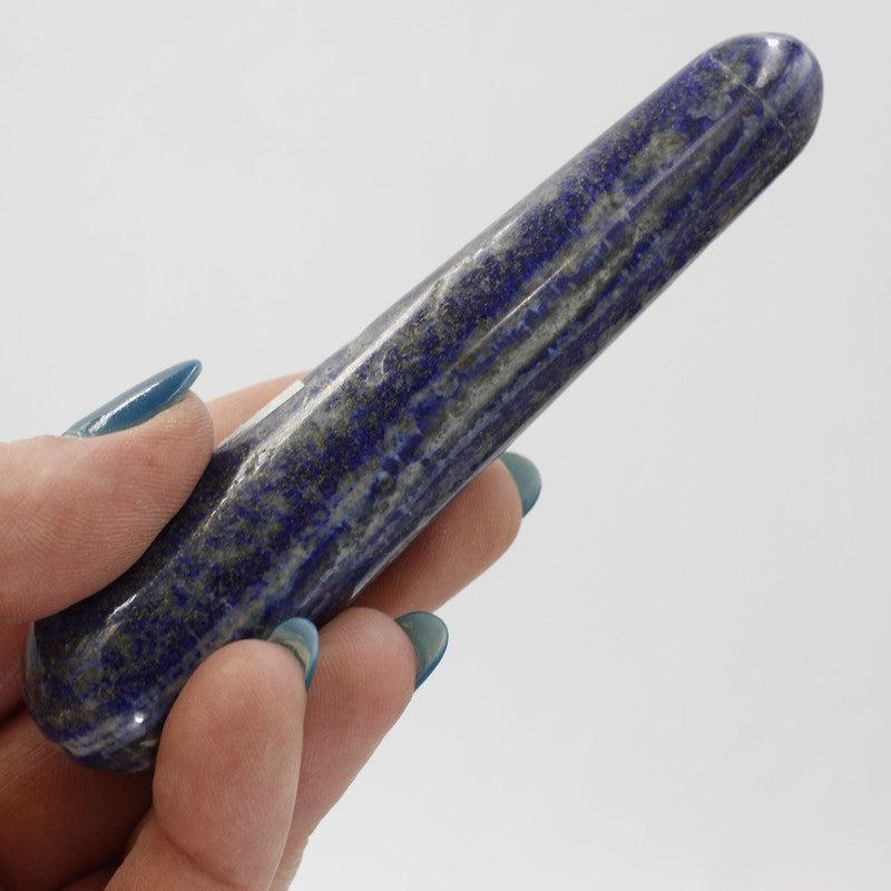 Polished Lapis Lazuli Massage Tool || Communication || Pakistan-Nature's Treasures