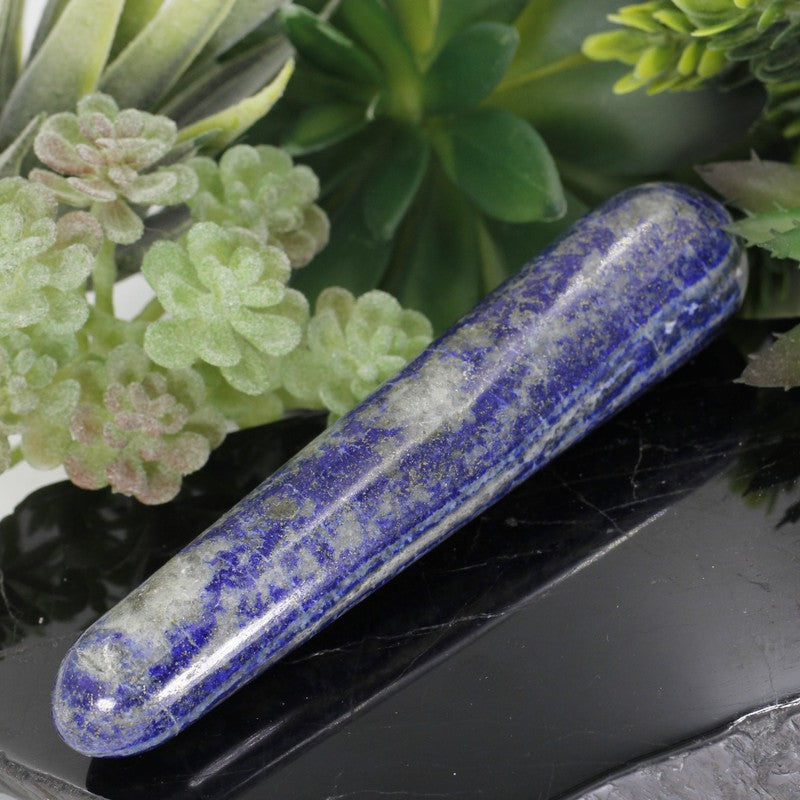 Polished Lapis Lazuli Massage Tool || Communication || Pakistan-Nature's Treasures