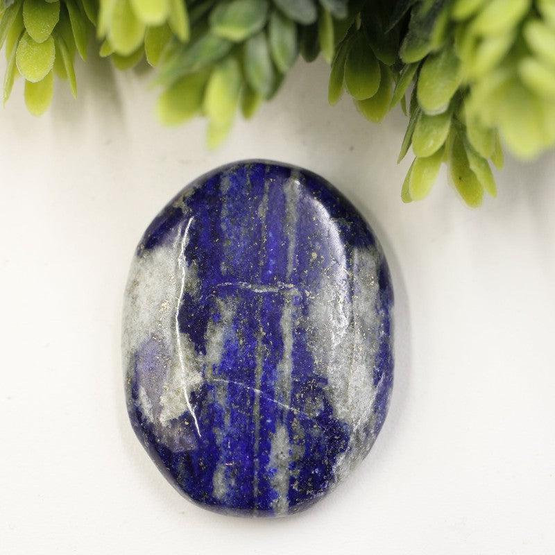 Polished Lapis Lazuli Palm Stones || Truth, Communication || India-Nature's Treasures