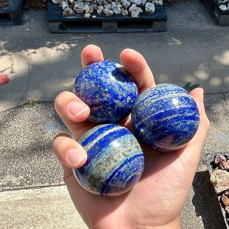 Polished Lapis Lazuli Spheres || Inner Truth || Afghanistan-Nature's Treasures