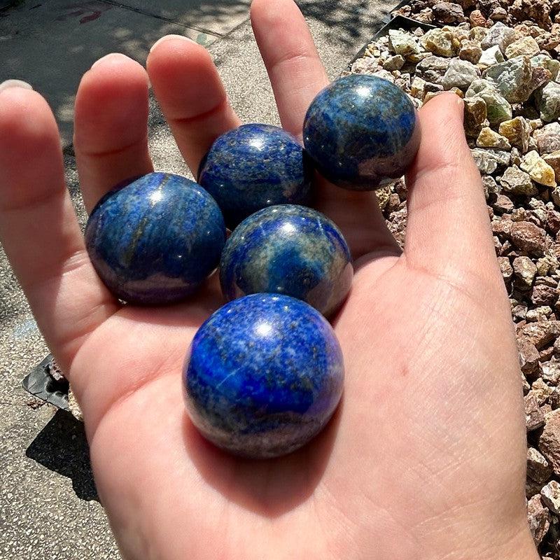 Polished Lapis Lazuli Spheres || Inner Truth || Afghanistan-Nature's Treasures