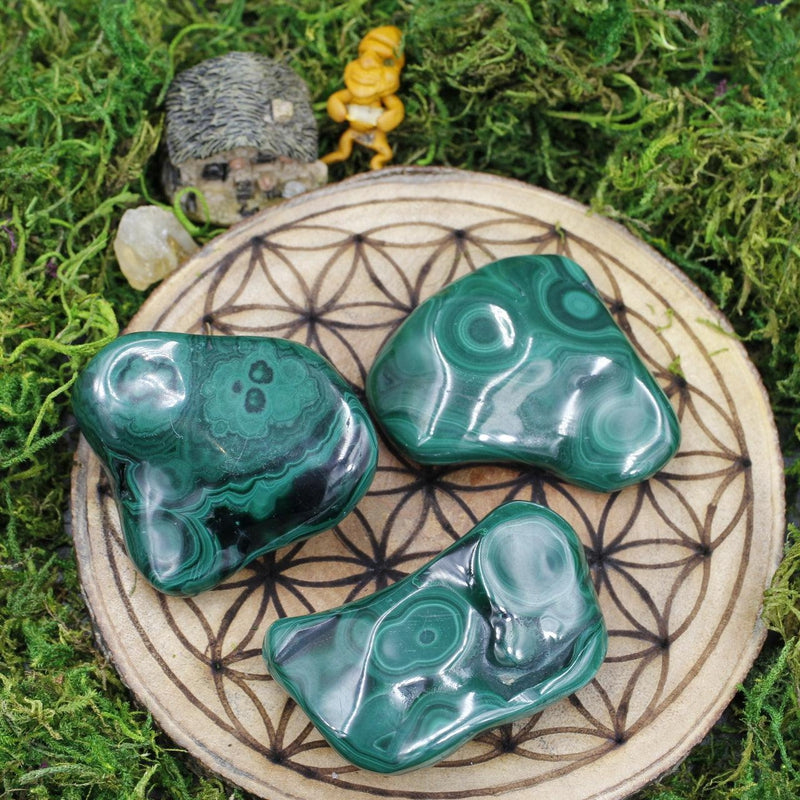 Polished Malachite Free Forms || Transformation || Africa-Nature's Treasures