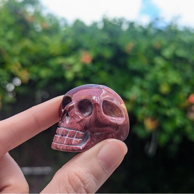 Polished Mookaite Jasper Skull Carvings || Australia-Nature's Treasures