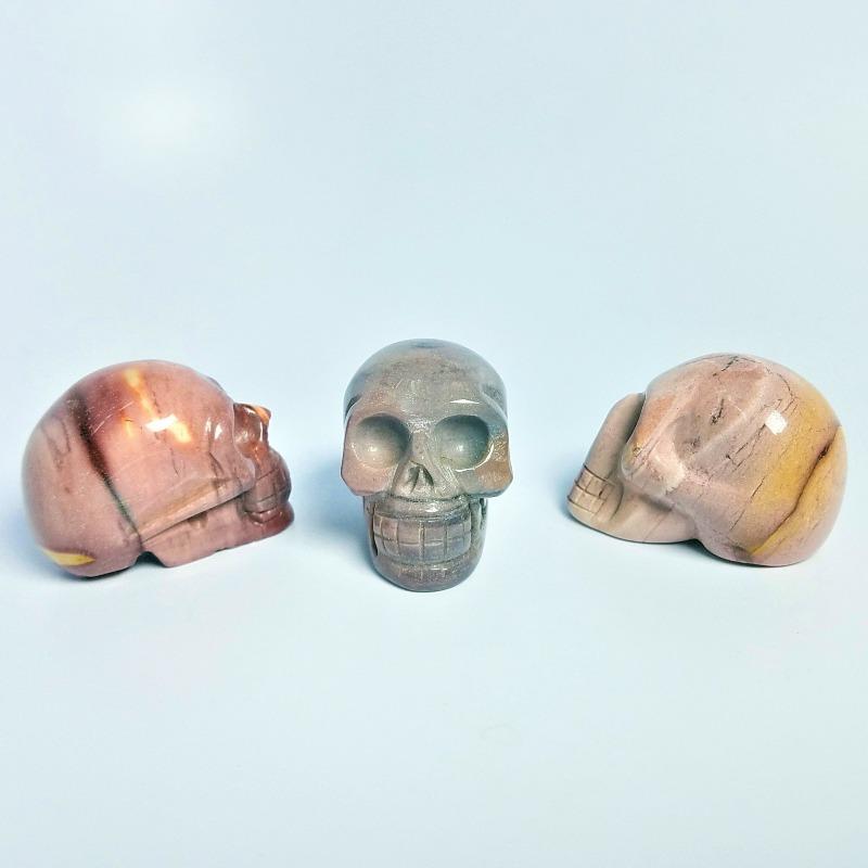 Polished Mookaite Jasper Skull Carvings || Australia-Nature's Treasures