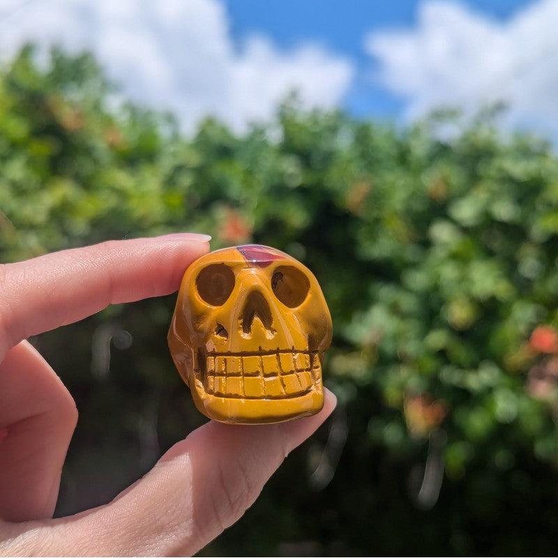 Polished Mookaite Jasper Skull Carvings || Australia-Nature's Treasures