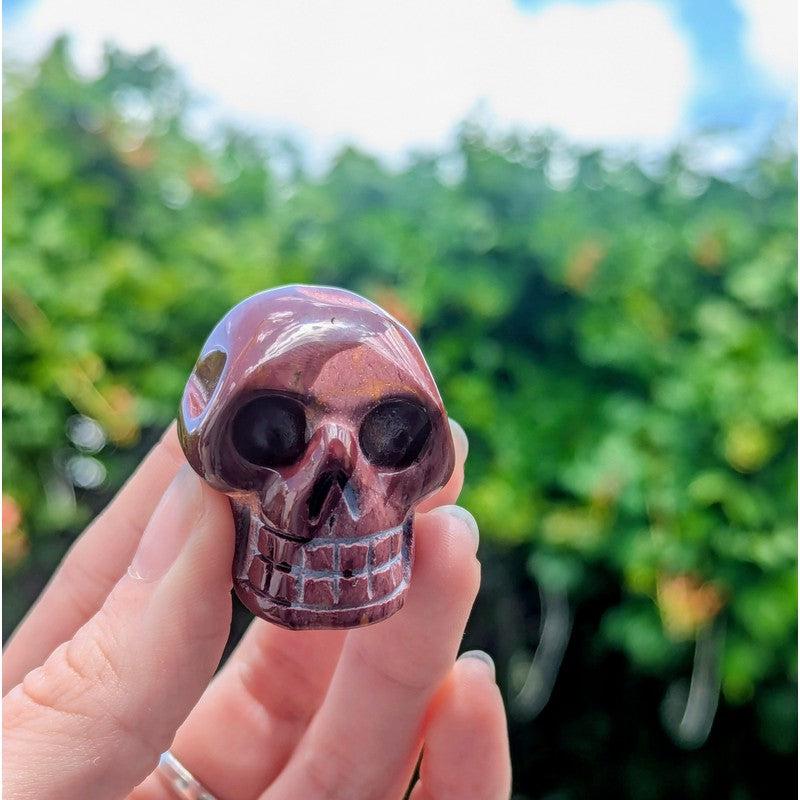 Polished Mookaite Jasper Skull Carvings || Australia-Nature's Treasures