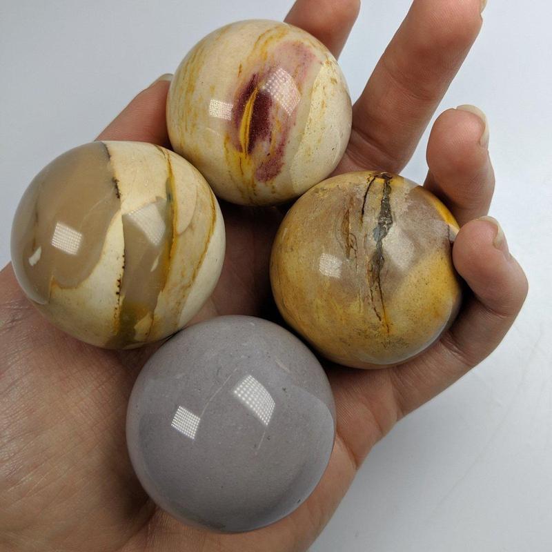 Polished Mookaite Jasper Spheres || China-Nature's Treasures