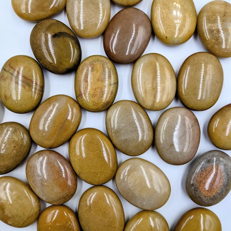 Polished Moonstone Palm stones || Kundalini Energy || India-Nature's Treasures