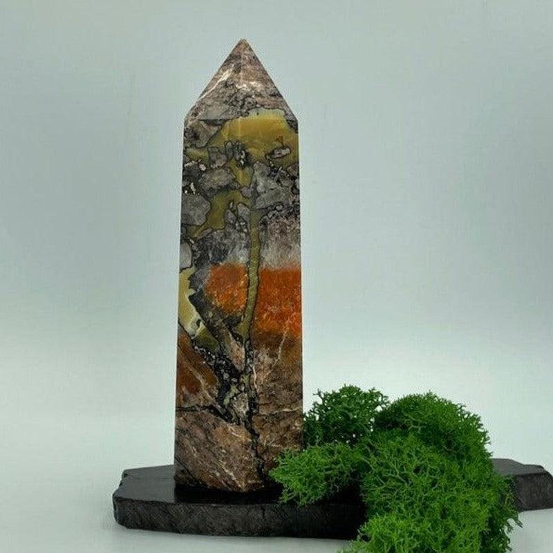 Polished Mosaic Chalcedony & Quartz Tower Points || Brazil-Nature's Treasures