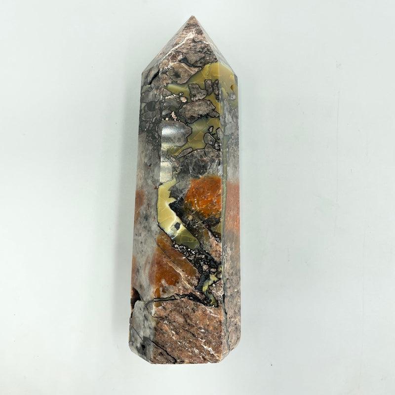 Polished Mosaic Chalcedony & Quartz Tower Points || Brazil-Nature's Treasures