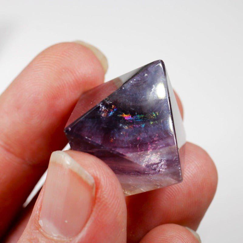 Polished Natural Fluorite Octahedron Carvings || Balance-Nature's Treasures